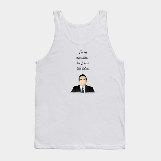 The office quote superstitious Tank Top by Uwaki